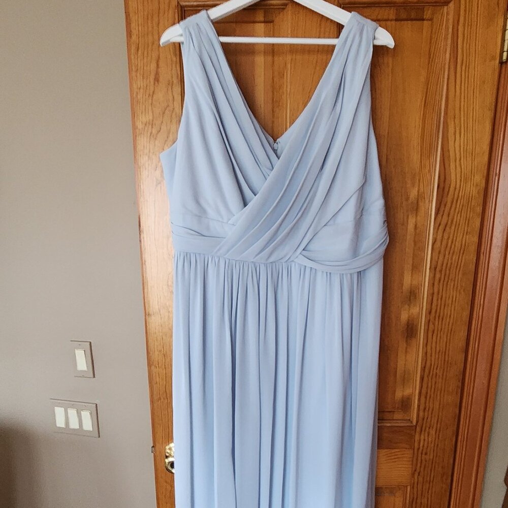 blue formal dress